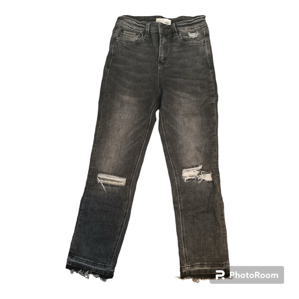 Vervet Distressed Black Jeans